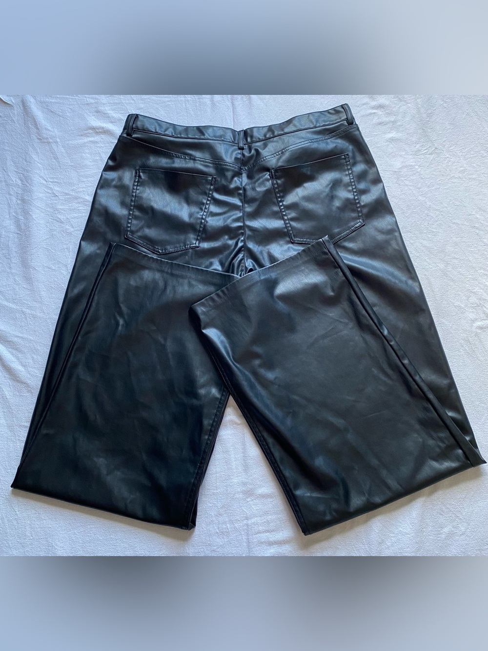 Zara Faux Leather Black Pants SZ XXL, Casual, elegant, classic - Picture 7 of 15